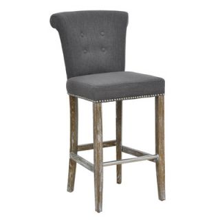 Classic Home Valencia Bar Stool W5300511 Seat Height 30, Color Grey
