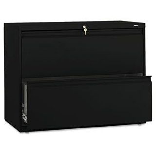 HON 882LP   800 Series Two Drawer Lateral File, 36w x 19 1/4d x 28 3/8h, Black Computers & Accessories