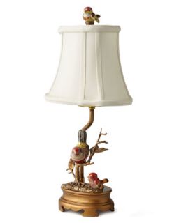 Left Facing Porcelain Bird Lamp