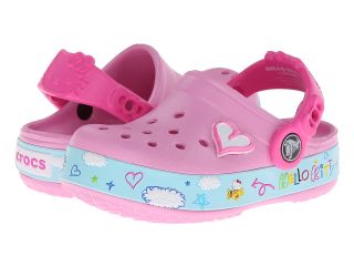 Crocs Kids Crocband Hello Kitty Plane Clog Girls Shoes (Pink)