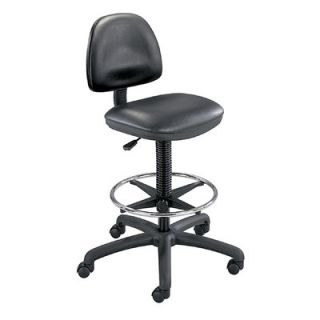 Safco Products Precision Extended Height Swivel Stool with Adjustable Footrin