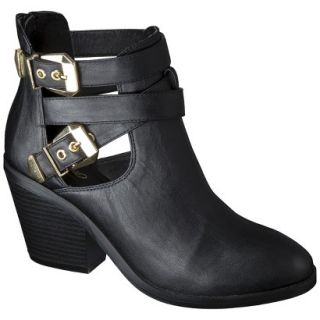 Womens Mossimo Lina Buckle Ankle Boot   Black 9