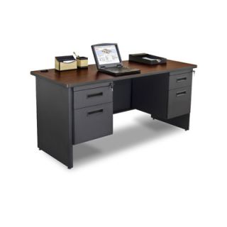 Marvel Office Furniture Pronto Double Pedestal Computer Desk PCR6024DPUTOK / 