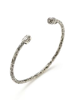 Silver Cyprus Geometric Engraved Cuff Bracelet by Scott Kay