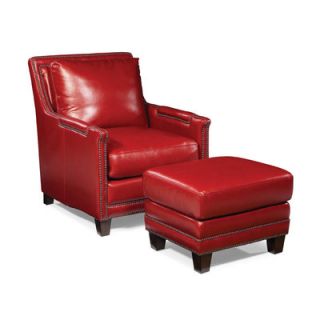 Palatial Furniture Prescott Leather Arm Chair and Ottoman 6503 SR