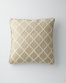Cream Ogee Pillow, 22Sq.   Isabella Collection by Kathy Fielder