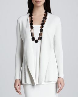 Silk Cotton Interlock Sweater Jacket, Petite   Eileen Fisher