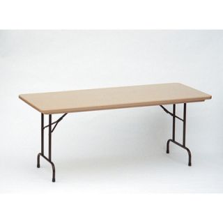 Correll, Inc. Rectangular Folding Table RA XXXX XX Color Mocha Granite, Size