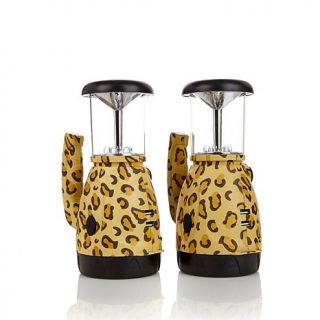 2 pack of Hand Crank Searchlight Lanterns with USB Chargers