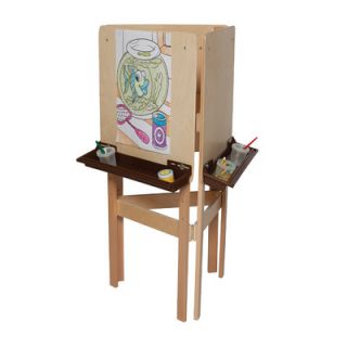 Wood Designs Natural Environment 3 Way Easel with Brown Tray WD186BN / WD1870