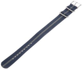 Timex T7B914 Weekender 20mm Blue/Gray Nylon Slip Thru Watch Strap Timex Watches