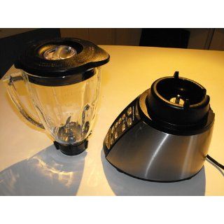 Oster BVCB07 Z Counterforms 6 Cup Glass Jar 7 Speed Blender, Brushed Stainless/Black Kitchen & Dining