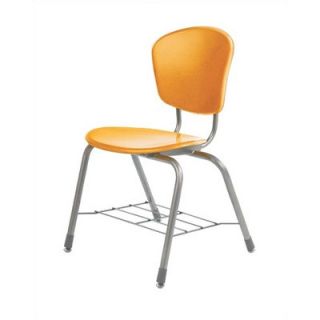 Virco Zuma 18.25 Plastic Classroom Chair with Wire Bookrack ZFRD418BR