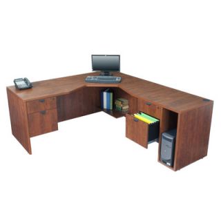 Regency Legacy Desk with Angled Corner   Right LADPSR7130 Laminate Cherry
