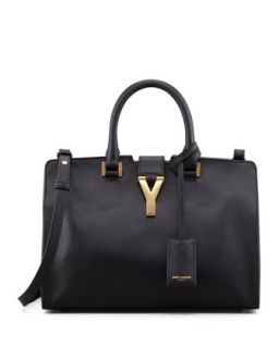 Y Ligne Cuir Gras Mini Bag, Black   Saint Laurent