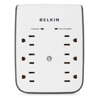 Belkin 6 Outlet Wall Mount Surge Protector with Dual USB Ports (1 AMP / 5 Watt) Electronics