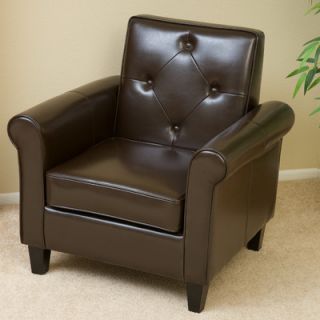 Home Loft Concept Marshall KD Tufted Club Chair NFN2078 Color Chocolate Brown