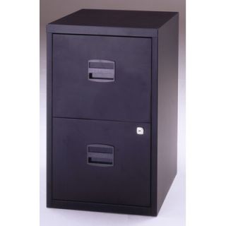 Bisley Bisley 2 Drawer Home Filing Cabinet FILE2 Finish Black
