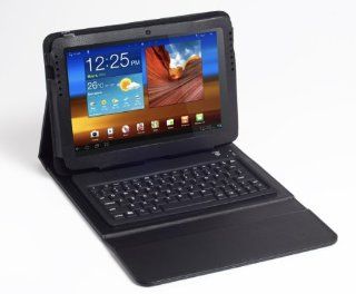 Keyboard Leather Case Verizon Samsung Sch i915 Galaxy Tab 2 10.1 4g P5110 P5113 Computers & Accessories