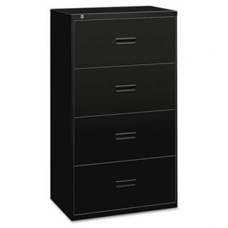 Basyx 400 Series 4 Drawer  File BSX4 Size 36 W, Finish Black