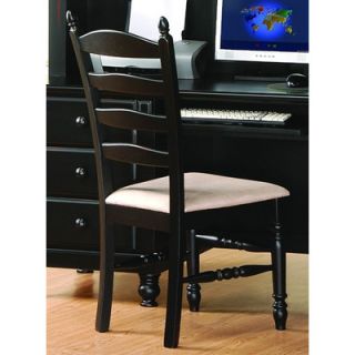 Woodbridge Home Designs 875 Series Writing Desk Chair 875 11C Finish Black