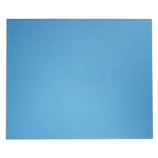 Sky Blue Faux Leather Table Mat