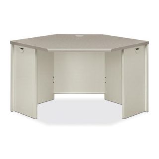 HON 38000 Series Corner Desk, 24w x 42d x 29 1/2h, Gray Patterned HON38929G2Q