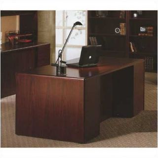 HON 10700 Series 72 W Double Pedestal Executive Desk 10799 Finish Mahogany