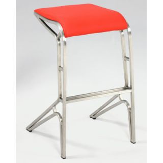 Chintaly 29 Bar Stool 0568 BS BLK / 0568 BS RED Color Red