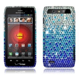 Motorola Droid 4 XT894 Blue Waterfall Full Diamond Cell Phones & Accessories