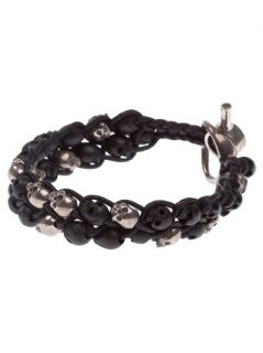 Tobias Wistisen Skull Braided Bracelet   L’eclaireur