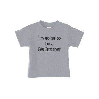 I'M GOING TO BE A BIG BROTHER on Infant & Toddler Cotton T Shirt (in 21 colors) Clothing