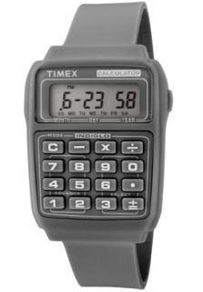 Timex 2N187  Watches,Calculator Multifunction Grey Digital Dial Grey Resin, Casual Timex Quartz Watches