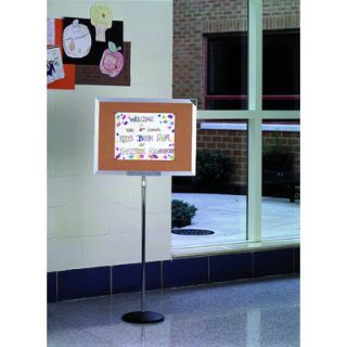 Ghent 18H x 24W Single Pedestal Bulletin Board PD 1824K