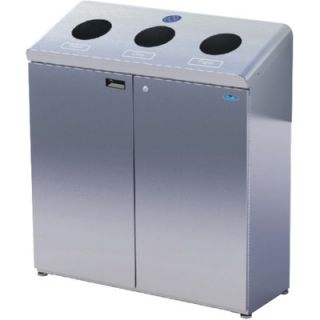 Frost Three Stream Free Standing Recycling Station 316 / 316S Finish Stainle
