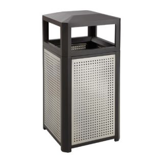 Safco Products Evos  Series 15 Gallon Steel Waste Receptacle 9932BL