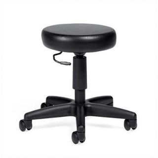 Global Total Office Height Adjustable Swivel Stool with Dual Caster 1105BK 70