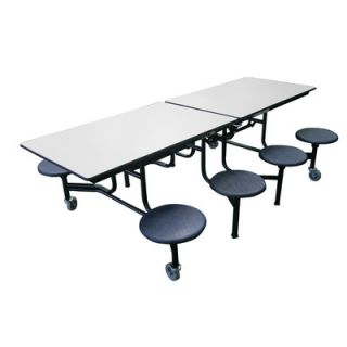 AmTab Manufacturing Corporation Mobile 8 Stool Table MST88