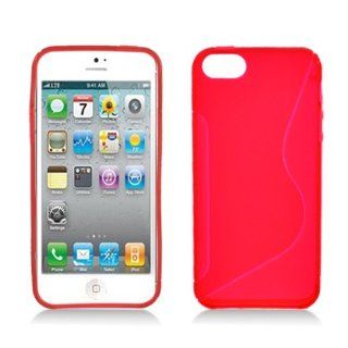 FOR APPLE IPHONE 5 TAI CHI/S LINE TPU , RED Cell Phones & Accessories