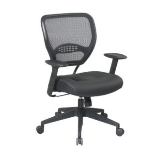 Office Star Space 18.5 Managers Chair with Black Eco Leather Seat 5700E
