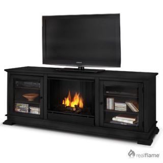 Real Flame Hudson 68 Ventless TV Stand with Electric or Gel Fuel Fireplace 4