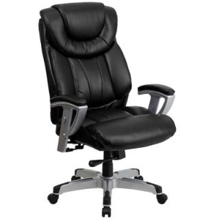 FlashFurniture Hercules Series Leather Office Chair with Arms GO 1534 BK LEA GG