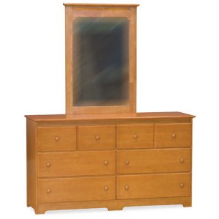 Atlantic Furniture Windsor 6 Drawer Dresser with Mirror AC696520 Finish Cara