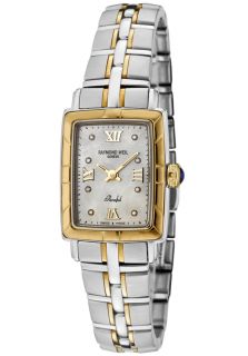 Raymond Weil 9740 STG 00995  Watches,Womens Parsifal Diamond 18k Gold and Stainless Steel, Luxury Raymond Weil Quartz Watches