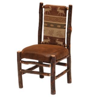 Fireside Lodge Hickory Back Fabric Side Chair 86030