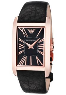 Emporio Armani AR2035  Watches,Womens Black Dial Black Leather, Casual Emporio Armani Quartz Watches