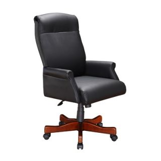 DMi High Black Leather Roll Office Chair with Arm 6940 1105