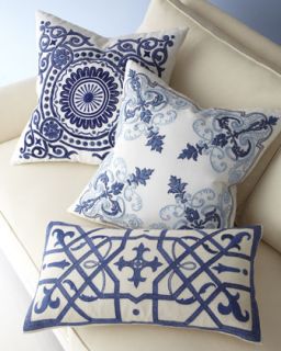 Blue Kaleidoscope Pillow