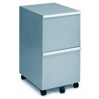 New Spec 2 Drawer Mobile MP 05  Double File Cabinet NC01910 Finish Silver