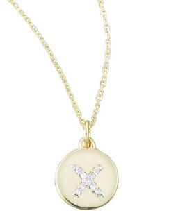 Diamond Initial Necklace, X   KC Designs